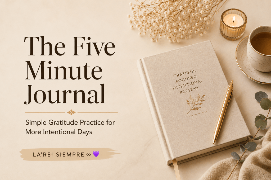 The Five Minute Journal: A Simple Gratitude Practice for More Intentional&nbsp;Days